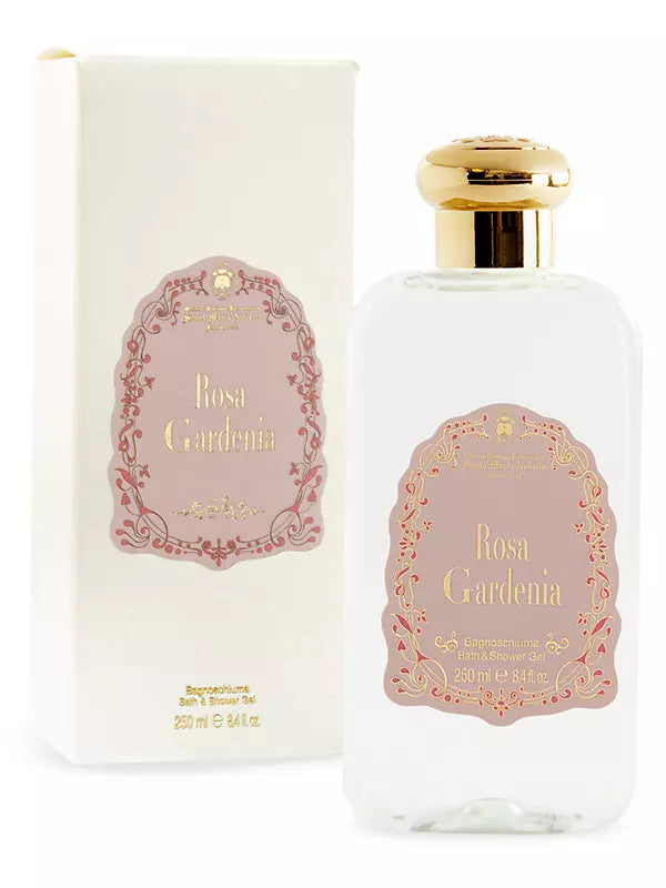 Rosa Gardenia Bath Gel 250 mL - 8.4 fl.oz. - Santa Maria Novella