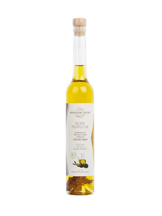 Black Truffle Oil - Extra Virgin Olive Oil with Black Truffle - 100 mL - Artigiani Del Tartufo