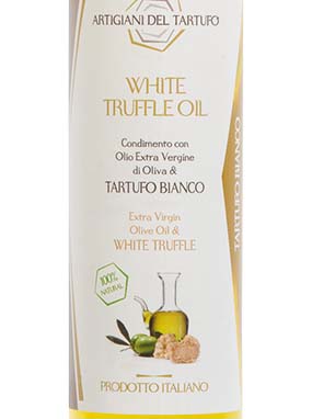 White Truffle Oil - Extra Virgin Olive Oil with White Truffle - 100 mL - Artigiani del Tartufo